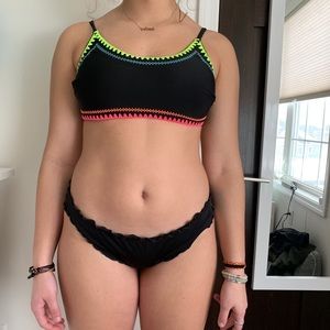 Multi colored Bikini Top